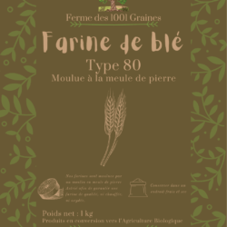 Farine de blé T80 - 1 kg